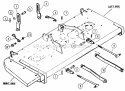 Front  Rear Lift Links Diagram and Parts List for 7060370  Snapper Lawn Tractor Accessories