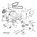 Snapper Z-Vac Blower Mount Group Diagram and Parts List for 7600005  Snapper Lawn Tractor Accessories