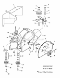 Snapper Z-Vac Blower Unit Group Diagram and Parts List for 7600005  Snapper Lawn Tractor Accessories
