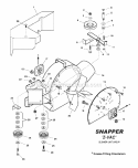 Blower Unit Group Diagram and Parts List for 7600026  Snapper Lawn Tractor Accessories