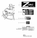 Decal Group Diagram and Parts List for 7600026  Snapper Lawn Tractor Accessories