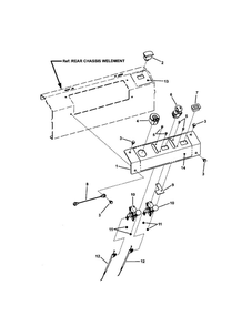 Control Panel Diagram and Parts List for NZMX32734BV  Snapper Lawn Mower