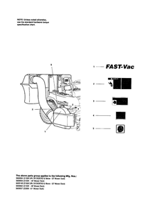 Decals-Brand/Safety And Info Diagram and Parts List for 5600004  Snapper Lawn Tractor Accessories