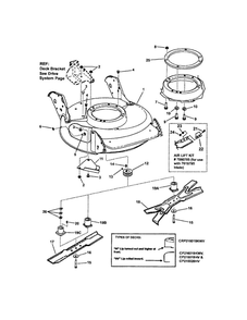 Part Location Diagram of 7012927 Snapper Hub, Blade Drive