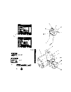 Decals Diagram and Parts List for 130887260  Snapper Snow Blower