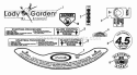 Decals Diagram and Parts List for 82355  Snapper Lawn Mower