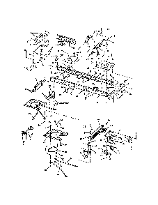 Main frame Diagram and Parts List for CLT24520  Snapper Lawn Tractor