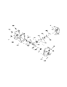 Gear case Diagram and Parts List for 1301695964  Snapper Snow Blower