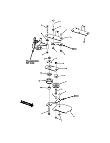 Rear Deck Brackets/Idler Arm Diagram and Parts List for 7800169 SPV211S Snapper Lawn Mower