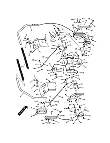Twin Stick Control Diagram and Parts List for NZMX32734BV  Snapper Lawn Mower