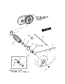 Left hande fender/bearing Diagram and Parts List for 301223BVE  Snapper Lawn Mower