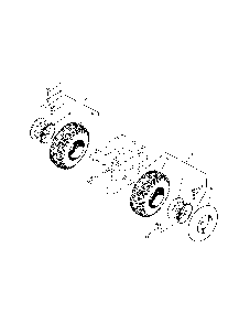 Wheels/tires Diagram and Parts List for 9560E  Snapper Snow Blower