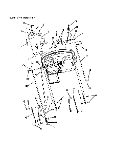 Loop handle/controls (shift lever) Diagram and Parts List for SPE361  Snapper Lawn Mower