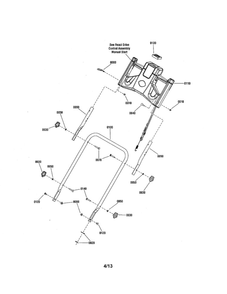 Handles/Controls-Manual Start Diagram and Parts List for 7800829 SPXV22725 Snapper Lawn Mower