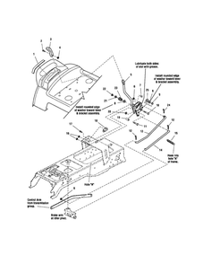 Cruise Control Diagram and Parts List for YT2050 1694637 Snapper Lawn Tractor
