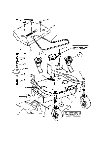 36" mower deck (fixed height) Diagram and Parts List for SPA610-  Snapper Lawn Mower