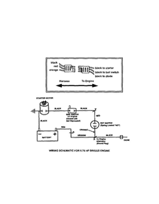 Wiring Schematic Diagram and Parts List for 7800422 NSPV21675E Snapper Lawn Mower