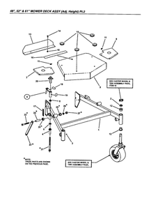 Part Location Diagram of 7054035 Snapper Assembly, Frame 48"