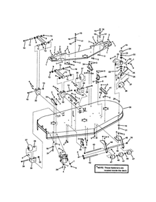 73 Inch Cutting Deck (Sub Assembly) Diagram and Parts List for NZMX32734BV  Snapper Lawn Mower