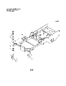 Main frame Diagram and Parts List for 5900665  Snapper Lawn Mower