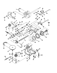 Drive System Self-Propelled Diagram and Parts List for EP21500E  Snapper Lawn Mower