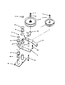48"/61" deck idler Diagram and Parts List for SPA610-  Snapper Lawn Mower