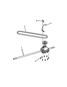 Transmission Diagram and Parts List for 7800264 SPV22675HWFC Snapper Lawn Mower