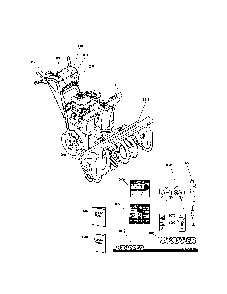 Decals Diagram and Parts List for 130887660  Snapper Snow Blower