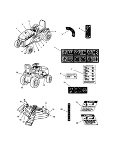 Part Location Diagram of 1722771 Snapper Decal, Free Floating Mower
