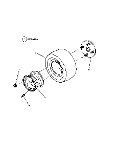Traction, rear wheel Diagram and Parts List for SPA610-  Snapper Lawn Mower