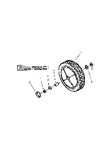 Front wheels Diagram and Parts List for RP216018KWV  Snapper Lawn Mower