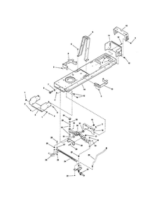 Frame/Front Axle Diagram and Parts List for LT2044 2690714 Snapper Lawn Tractor