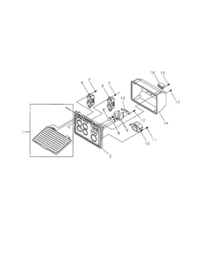 Control Panel Diagram and Parts List for 030214  Snapper Generator