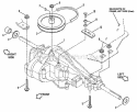 Transmission Group Diagram and Parts List for BH120G38AB 80479 Snapper Lawn Tractor