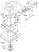 Engine Components Diagram and Parts List for BH120G38AB 80479 Snapper Lawn Tractor