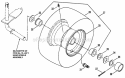 Front Wheel Diagram and Parts List for BH140H33BBV 80878 Snapper Lawn Tractor