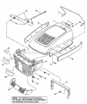 Hood Bumper Headlights  Components Diagram and Parts List for BH125G38BB 82356 Snapper Lawn Tractor
