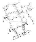 Handles  Controls Diagram and Parts List for BH500  Snapper Lawn Mower
