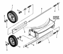 Wheels Guard  Axles Diagram and Parts List for BH500  Snapper Lawn Mower