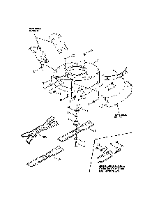 Cutting deck/blade Diagram and Parts List for 84287  Snapper Lawn Mower