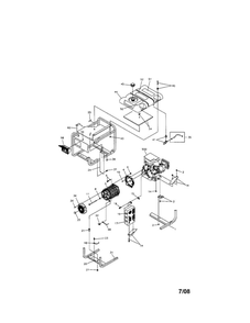 Main Unit Diagram and Parts List for 030215  Snapper Generator