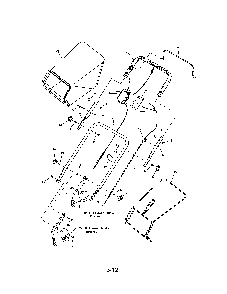 Handle & controls Diagram and Parts List for 130381460  Snapper Lawn Mower