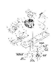 Engine/electric clutch - 38"/42" Diagram and Parts List for LT22500  Snapper Lawn Tractor