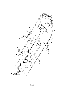 Handle/controls Diagram and Parts List for 13037221  Snapper Lawn Mower
