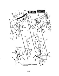 Part Location Diagram of 7074460 Snapper Throttle Control, 7.0 Hp B&S
