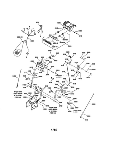 Handles And Controls Diagram and Parts List for 1696002 M1227EX Snapper Snow Blower