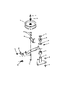 36" deck idler Diagram and Parts List for SPE361  Snapper Lawn Mower