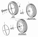 Rear Wheels Diagram and Parts List for AP21509B  Snapper Lawn Mower