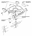 Cutting Deck Blade Interlock Diagram and Parts List for AP21509B  Snapper Lawn Mower
