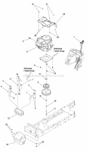 Part Location Diagram of 7300760BM Snapper Bracket, Muffler